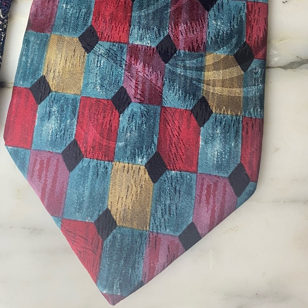 7 Vintage Silk Ties Fendi, Givenchy, Dior, Balmain, PierreCardin, Boss, Ken Cole - Picture 15 of 16
